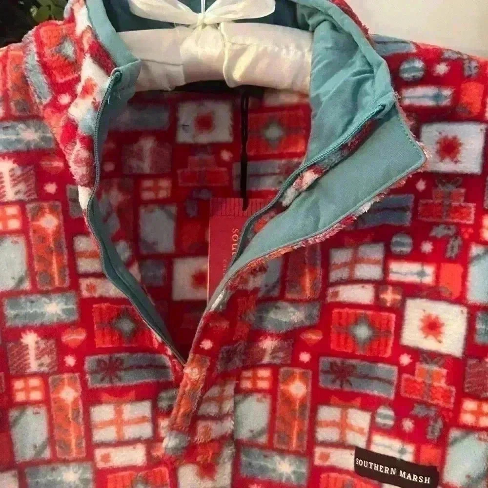 SOUTHERN MARSH YULETIDE FLEECE PULLOVER XS NWT